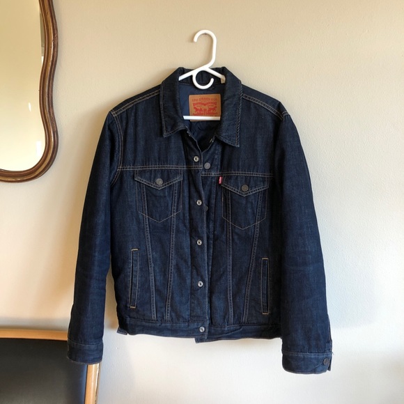 Levi's Other - SOLD Men’s Levi’s Down Filled Denim Trucker Jean Jacket